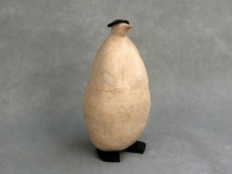 Sculpture terre cuite animalier - French duck - H37 cm