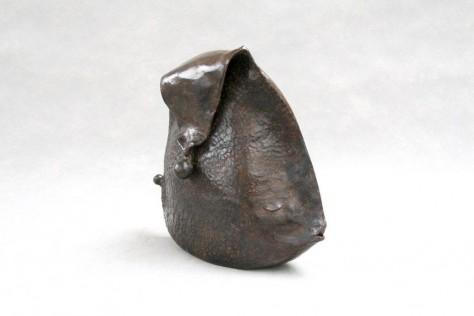 Sculpture Terre Cuite animalier - Poisson pompon – H30 cm