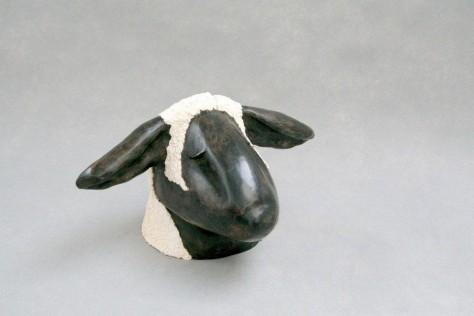 Sculpture Terre Cuite Animalier - Mouton Dandy - H25 cm