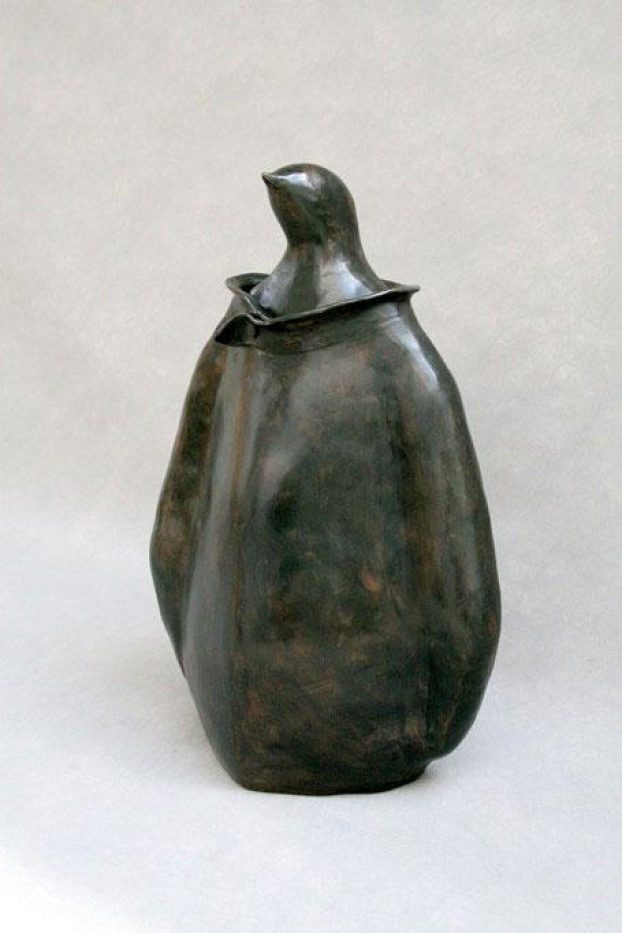 Sculpture bronze animalier - Pingouin Chic