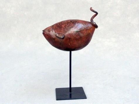 sculpture bronze animalier - Poisson Tire Bouchon