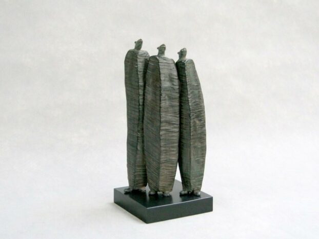 Sculpture bronze personnage - Trio